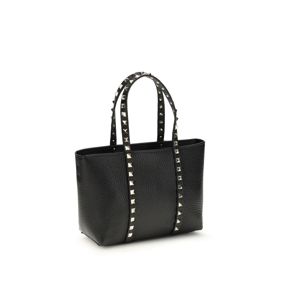 Valentino Garavani Black Calf Leather Bos Taurus Shoulder Women's Bag