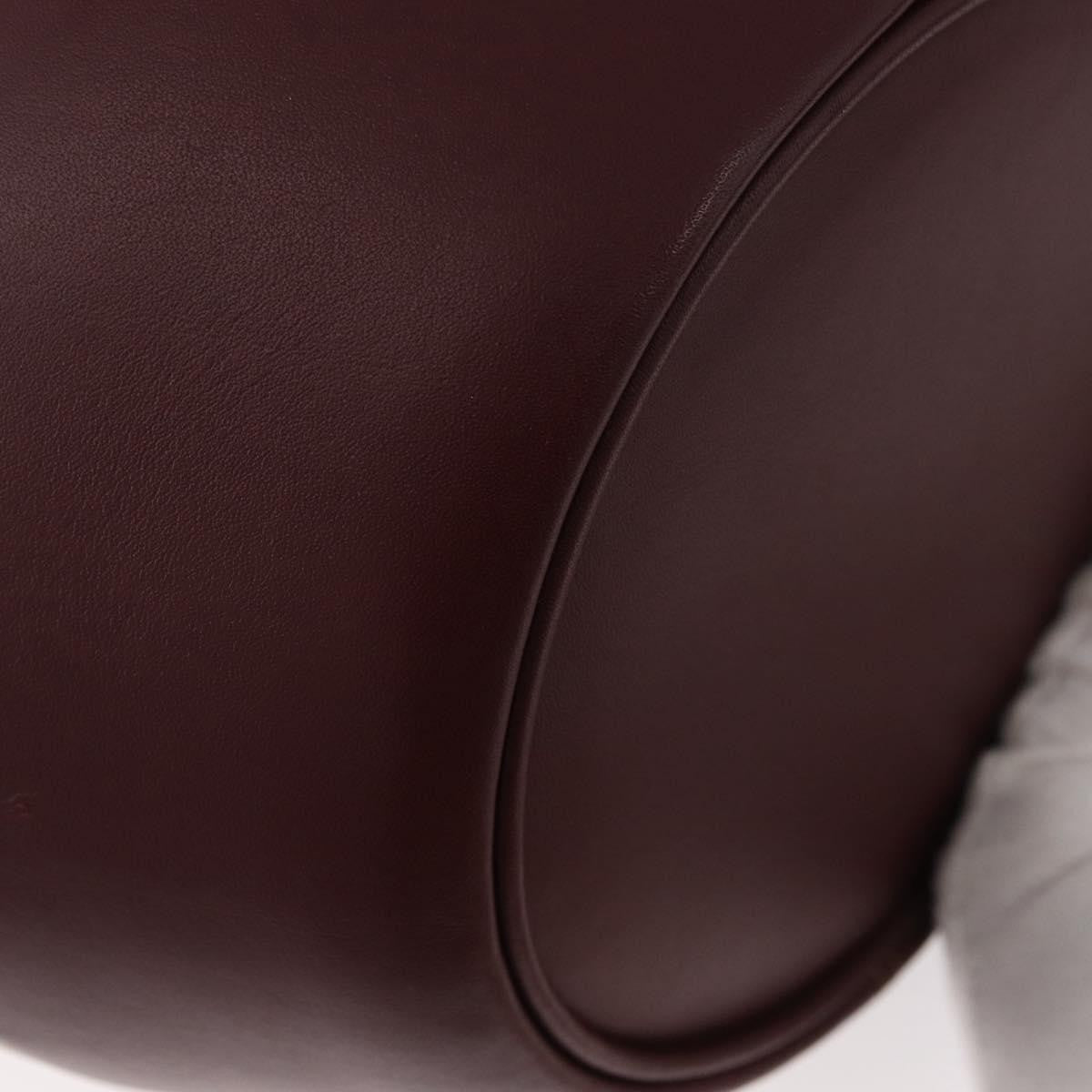 Cartier Must De Cartier Leather Burgundy Leather Shoulder Bag Bag (Pre-Owned)