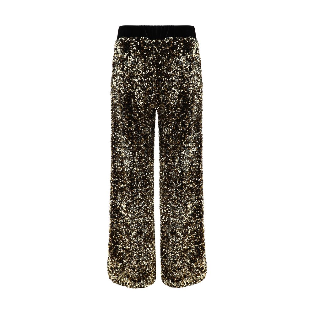 Ella Gold Polyamide Casual Women's Pants