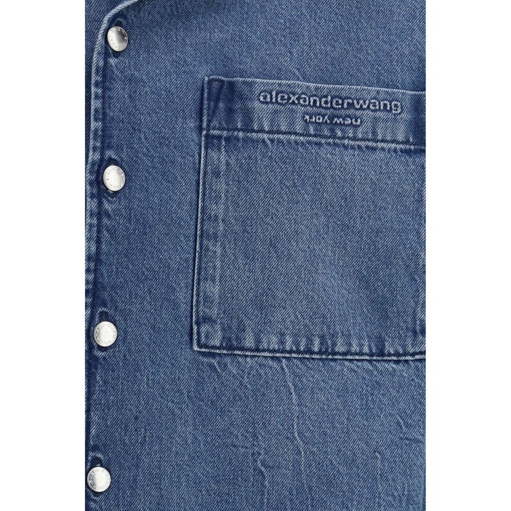 Alexander Wang Blue Denim Women's Shirt