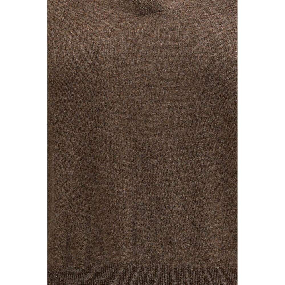 Lisa Yang Brown Cashmere Women's Sweatshirt