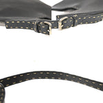 Fendi Selleria Black Leather Shoulder Bag (Pre-Owned)