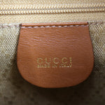 Gucci Bamboo Brown Leather Backpack Bag (Pre-Owned)