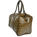 Fendi Zucchino Brown Canvas Handbag (Pre-Owned)