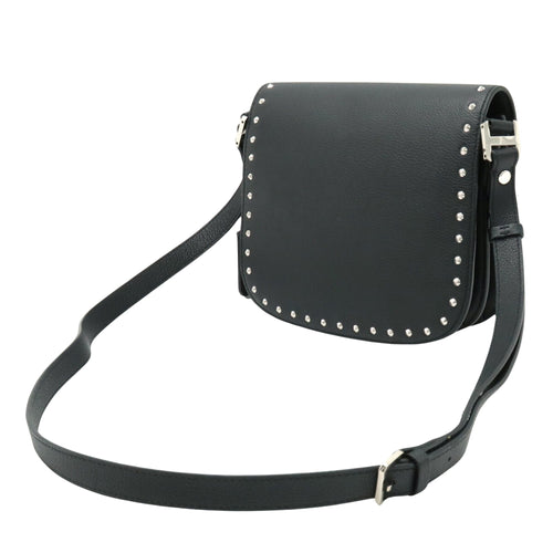 MCM Black Leather Shoulder Bag (Pre-Owned)