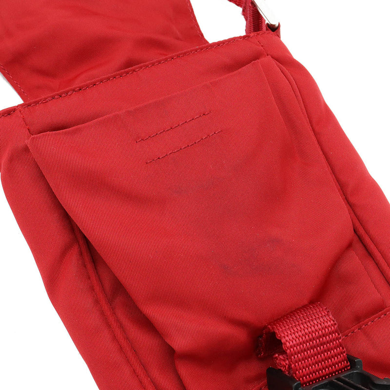 Prada Red Synthetic Shoulder Bag (Pre-Owned)