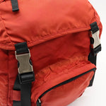Prada -- Orange Synthetic Backpack Bag (Pre-Owned)