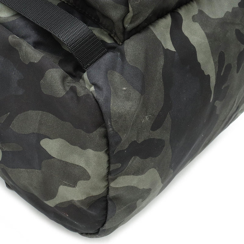 Prada Tessuto Green Synthetic Backpack Bag (Pre-Owned)