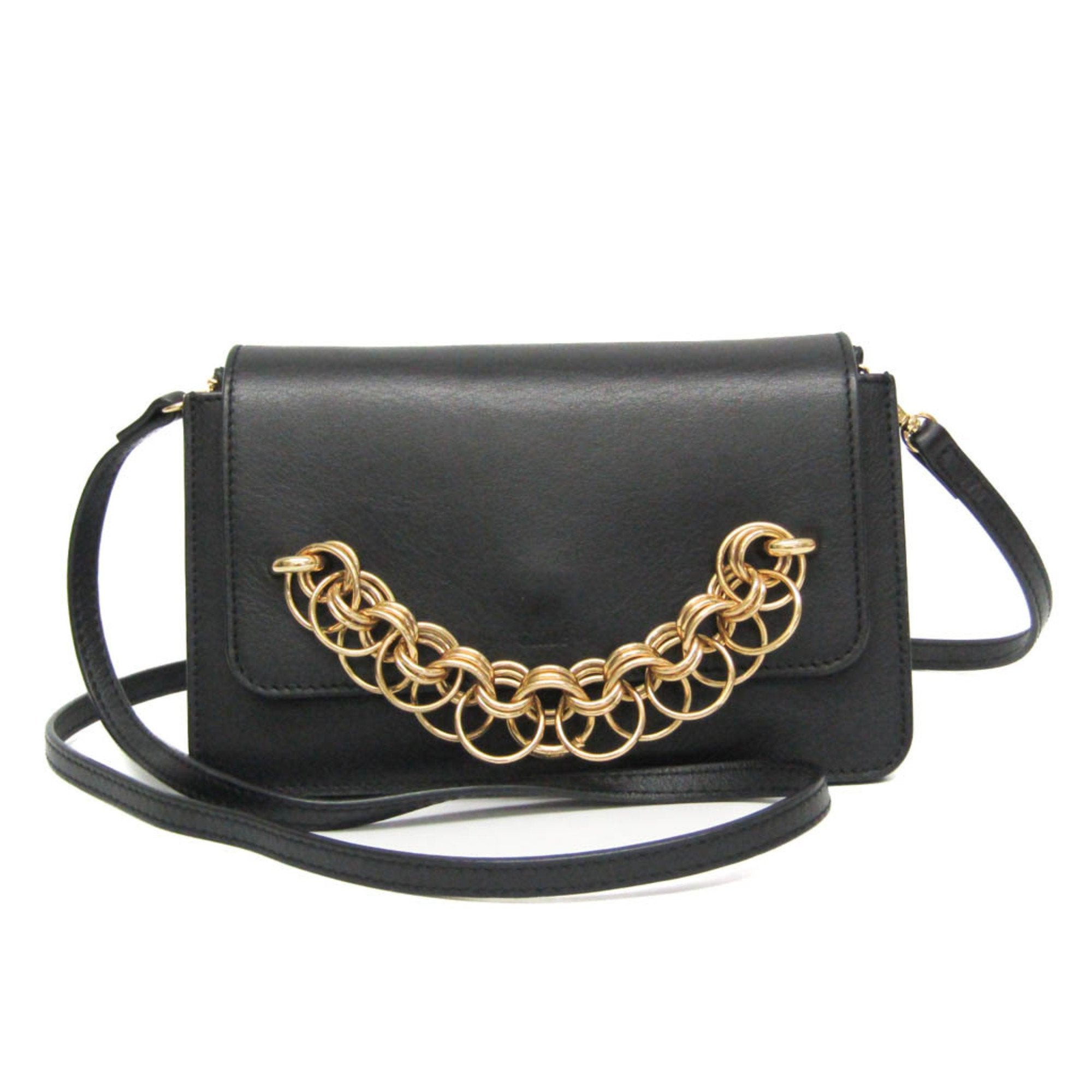 Chloé Black Leather Shoulder Bag (Pre-Owned)