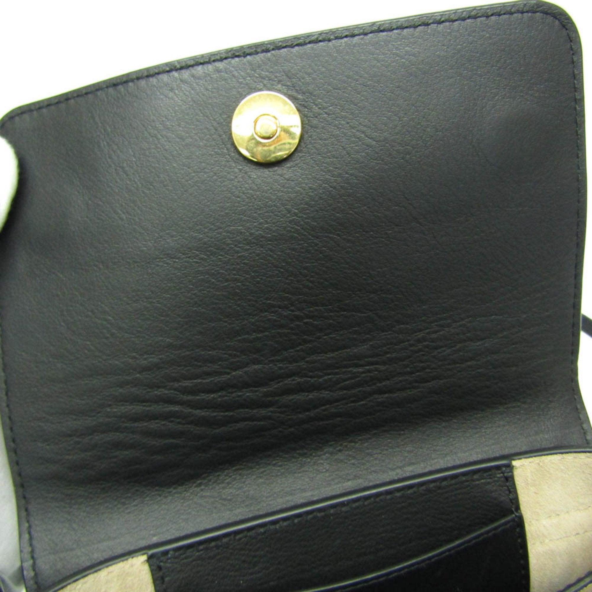 Chloé Black Leather Shoulder Bag (Pre-Owned)