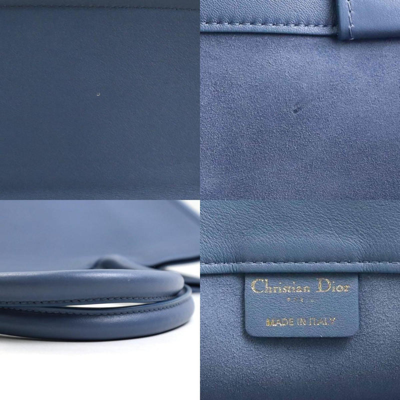 Dior Blue Leather Tote Bag (Pre-Owned)