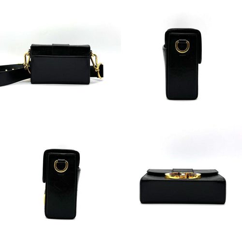 Dior 30 Montaigne Black Leather Shoulder Bag (Pre-Owned)