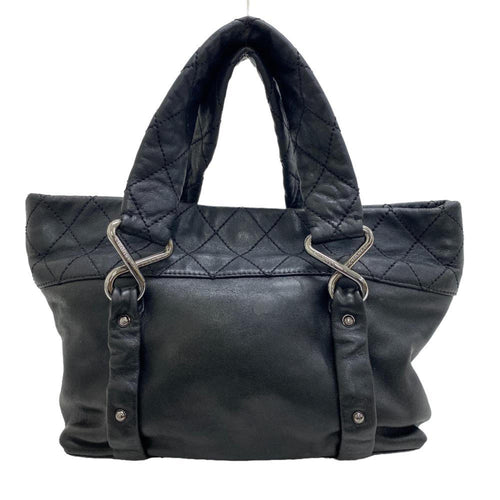 Chanel - Black Leather Tote Bag (Pre-Owned)