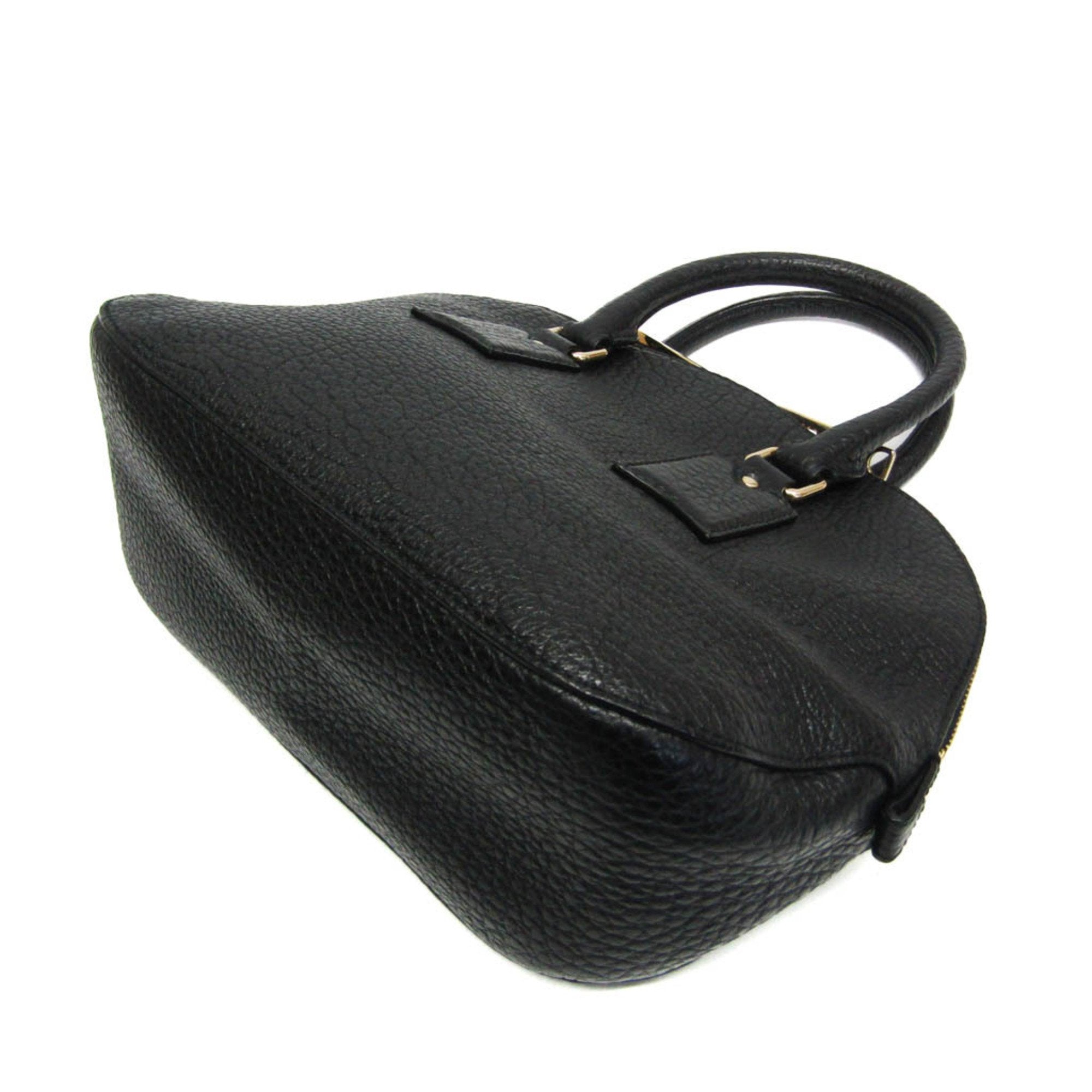 Burberry Black Leather Handbag (Pre-Owned)