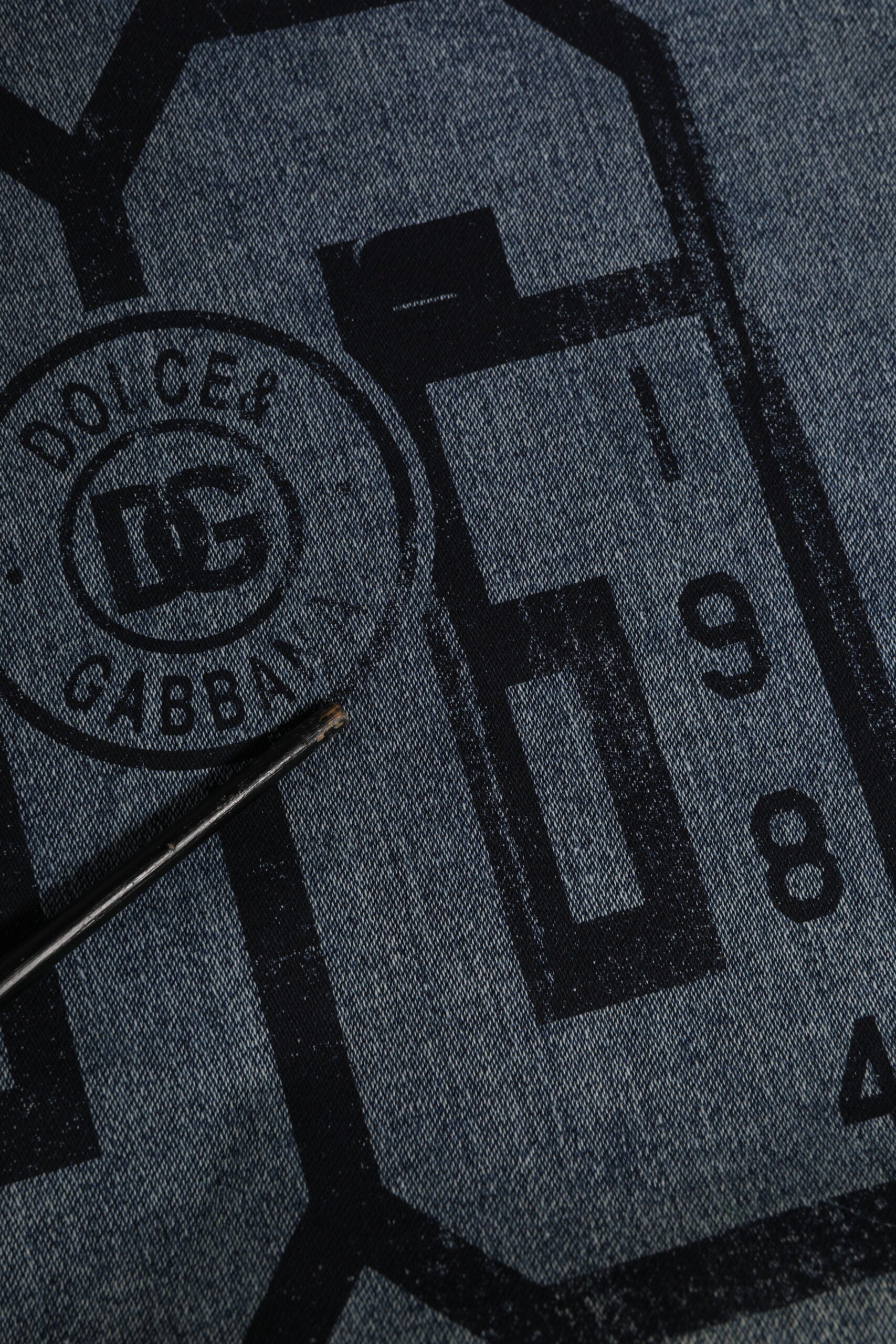 Dolce & Gabbana Blue Cotton Logo Hooded Sweatshirt  Men's Sweater (Pre-Owned)