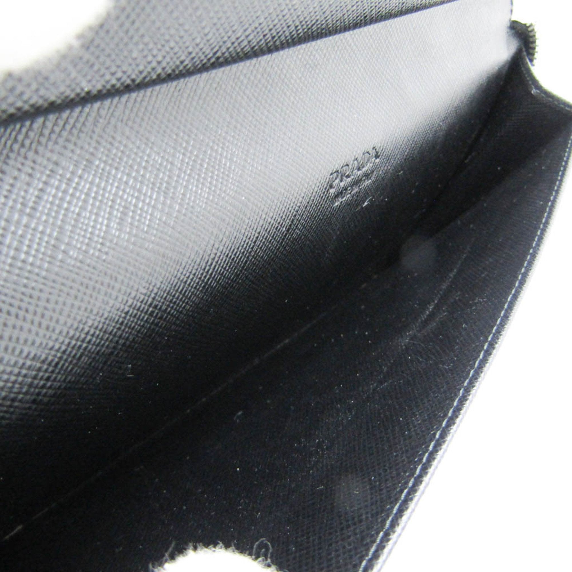 Prada Saffiano Black Leather Wallet  (Pre-Owned)