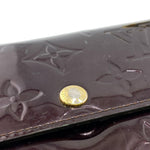 Louis Vuitton Sarah Burgundy Patent Leather Wallet  (Pre-Owned)