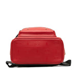 MCM Visetos Red Canvas Backpack Bag (Pre-Owned)