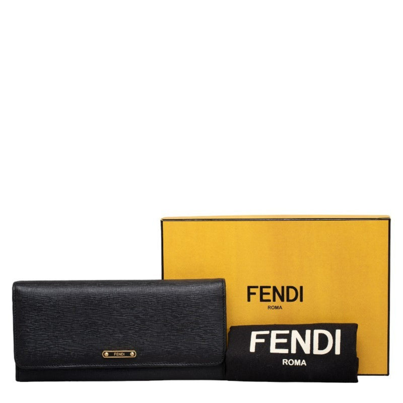 Fendi Zucca Black Canvas Wallet  (Pre-Owned)