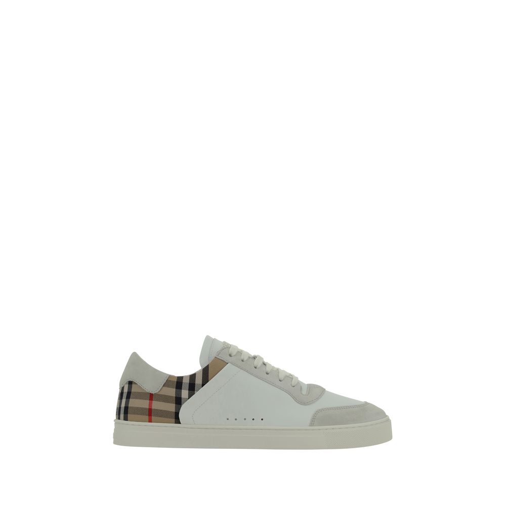 Burberry White Rubber Men's Sneakers