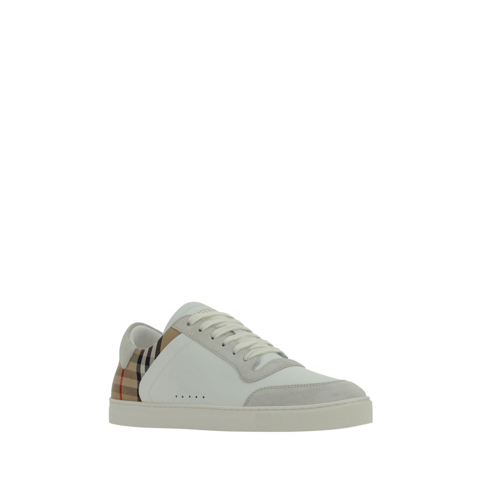 Burberry White Rubber Men's Sneakers