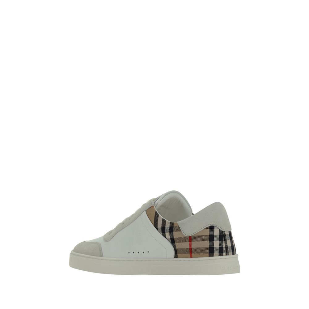 Burberry White Rubber Men's Sneakers