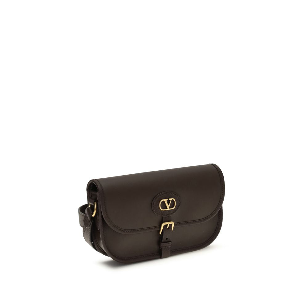 Valentino Garavani Brown Calf Leather Bos Taurus Shoulder Men's Bag
