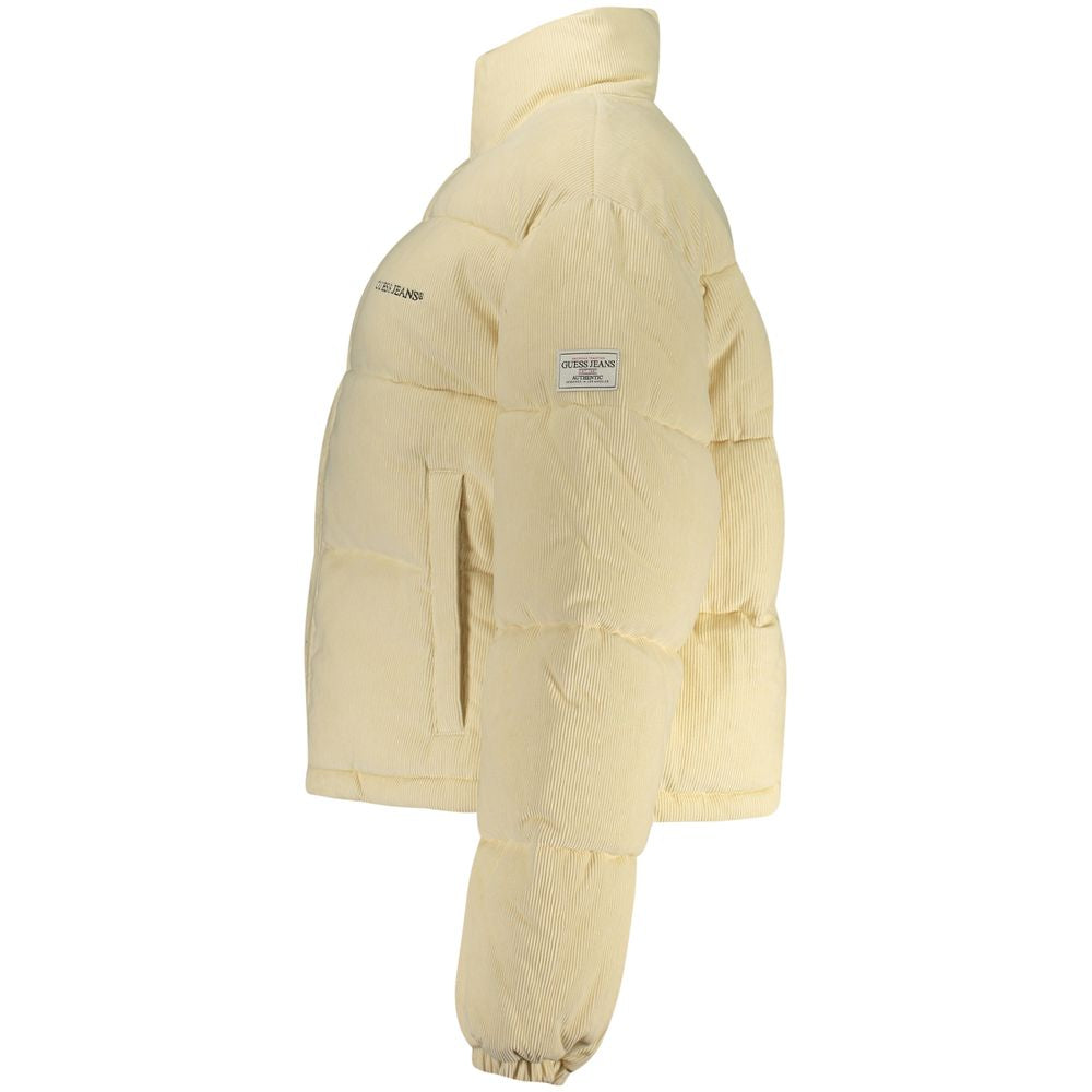 Guess Jeans Beige Polyester Women's Women's Jacket