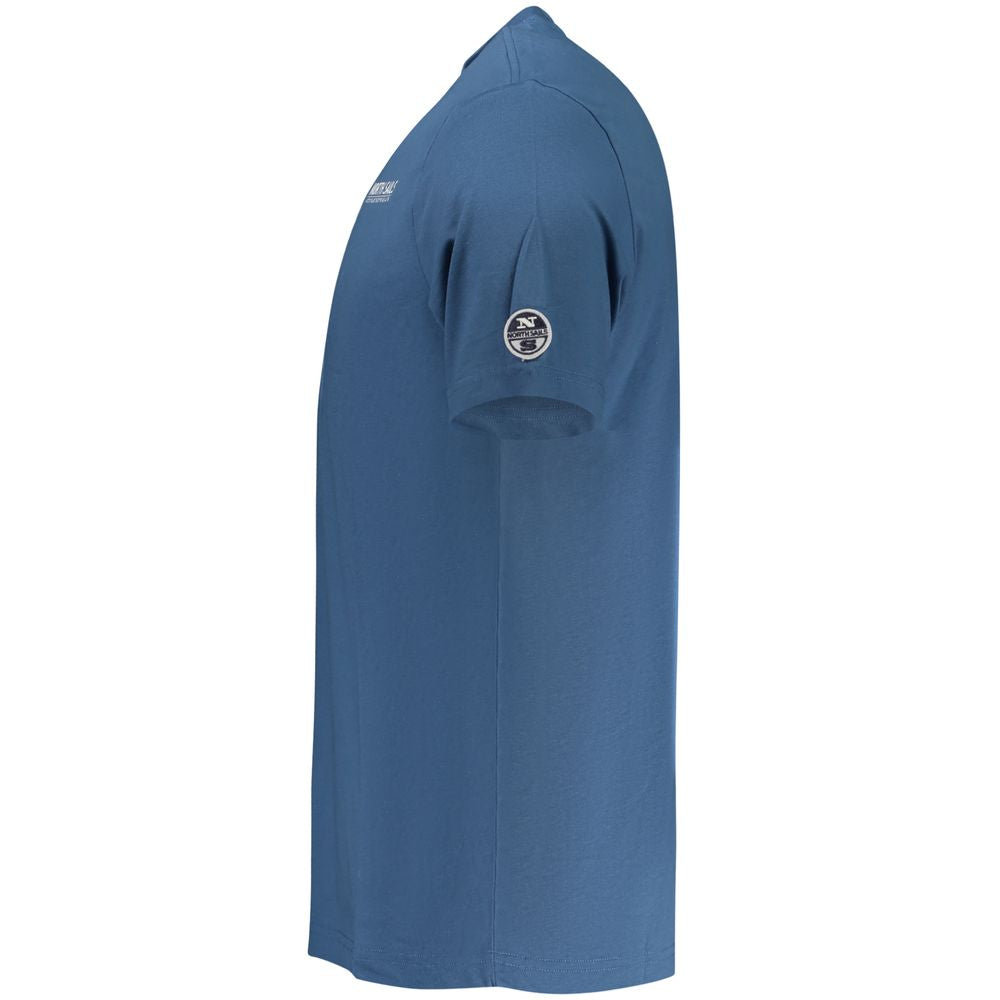 North Sails Blue Cotton Men Men's T-Shirt
