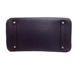 Hermès Birkin 35 Purple Leather Handbag (Pre-Owned)