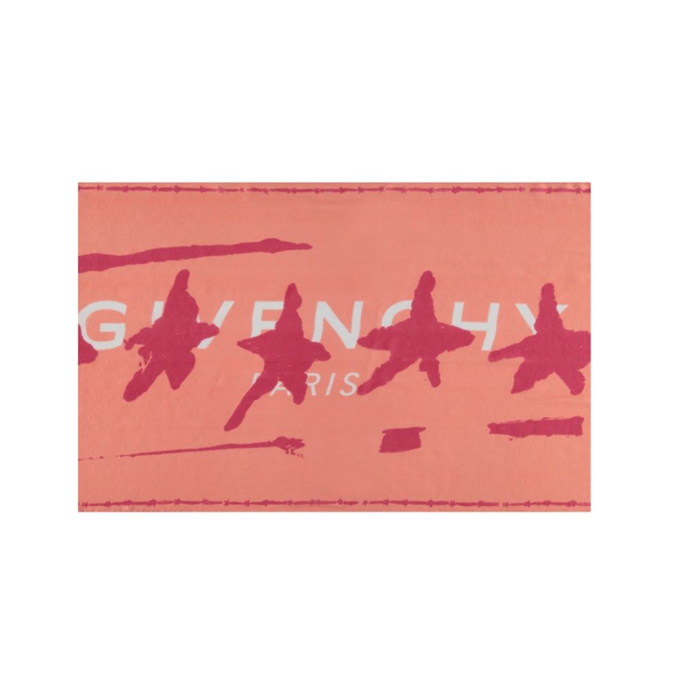 Givenchy Orange Silk Men's Scarf