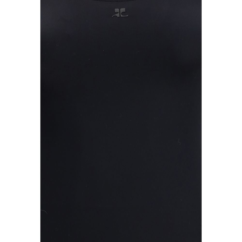 Courrèges Black Elastane One-Piece Women's Swimsuit