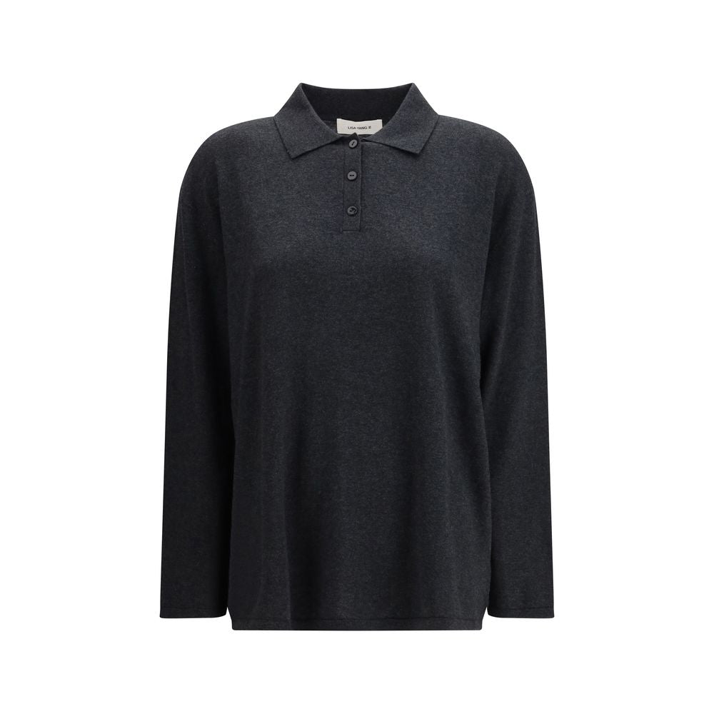 Lisa Yang Gray Cotton Women's Sweatshirt