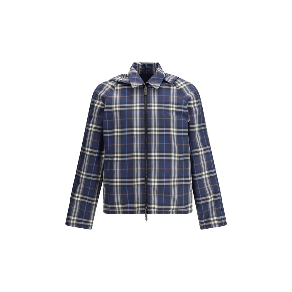Burberry Blue Polyester Rain Men's Coat