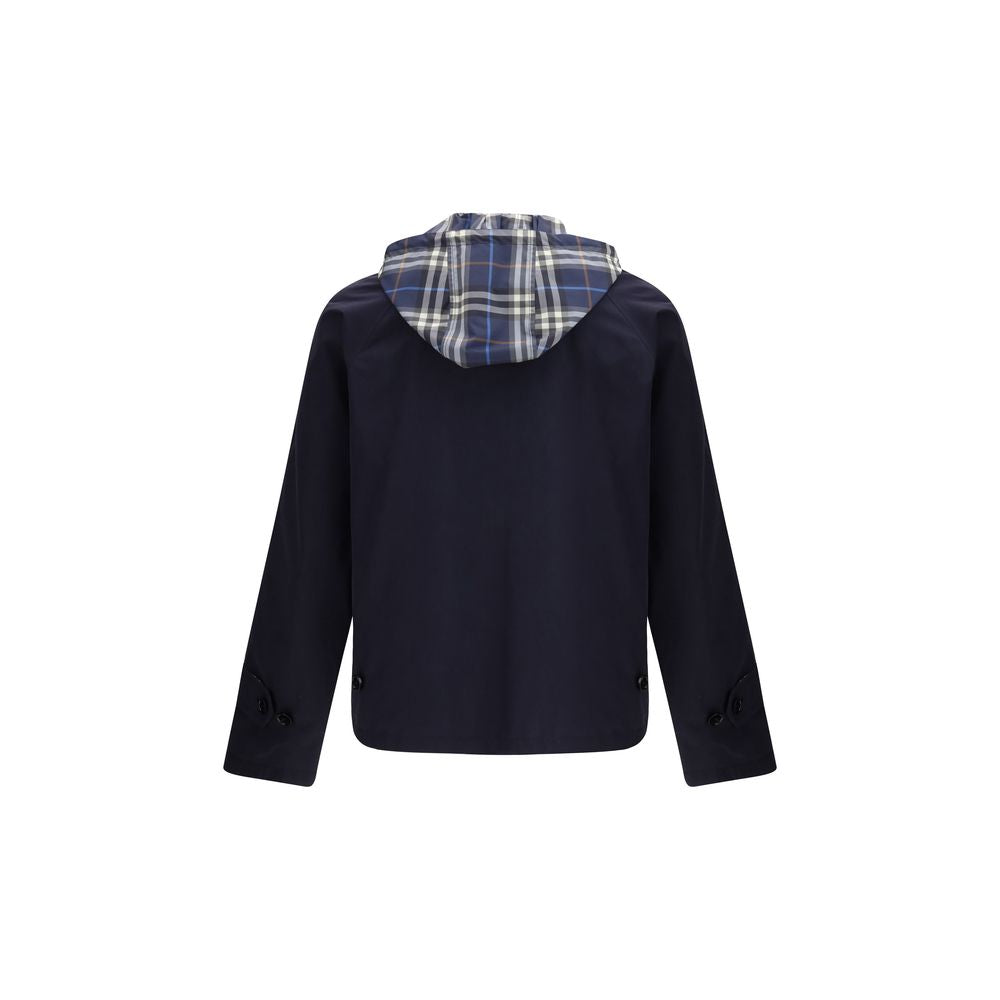Burberry Blue Polyester Rain Men's Coat