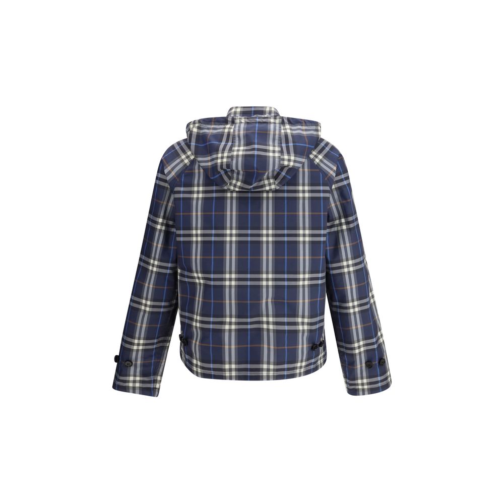 Burberry Blue Polyester Rain Men's Coat