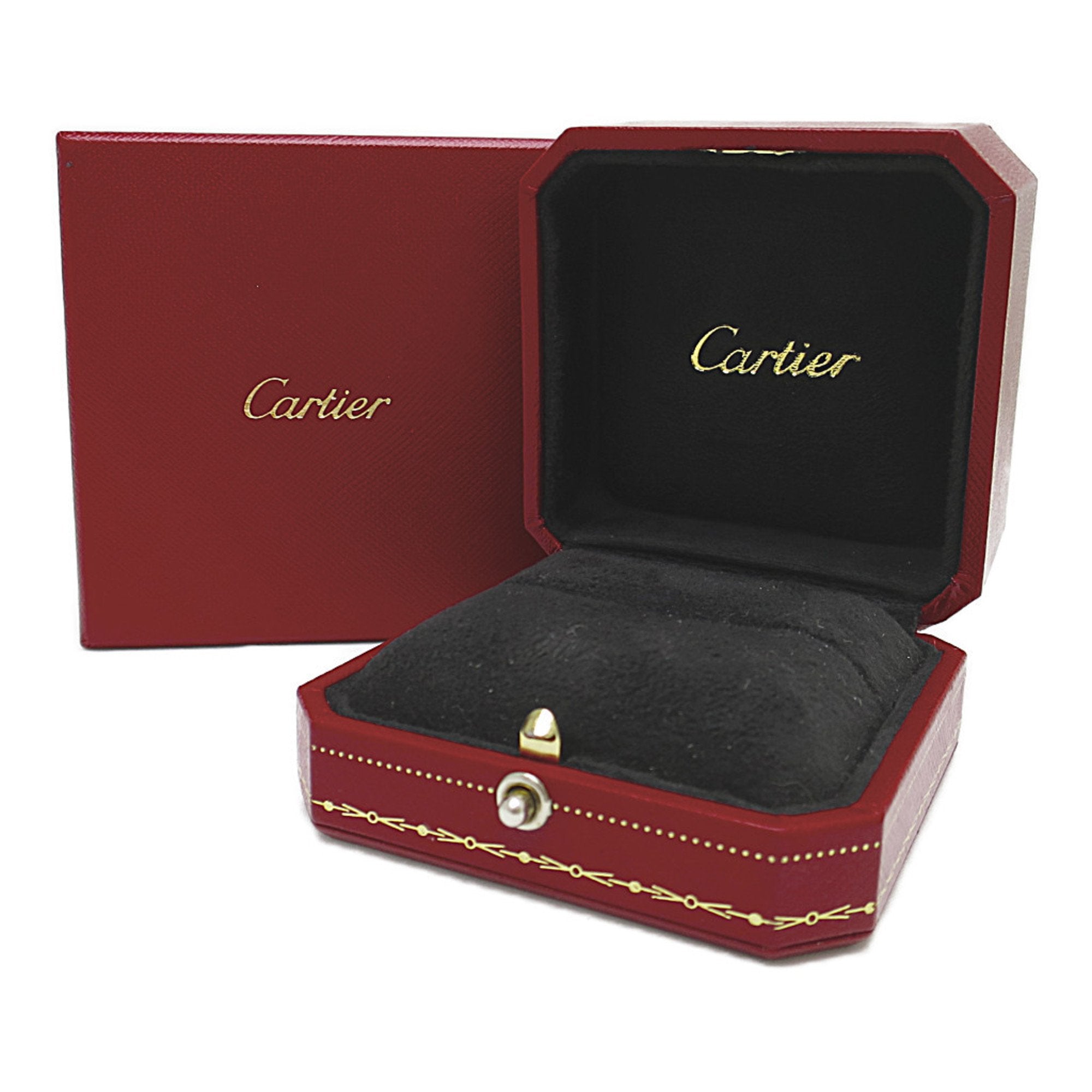 Cartier Ballerine Silver Platinum Ring Jewelry (Pre-Owned)