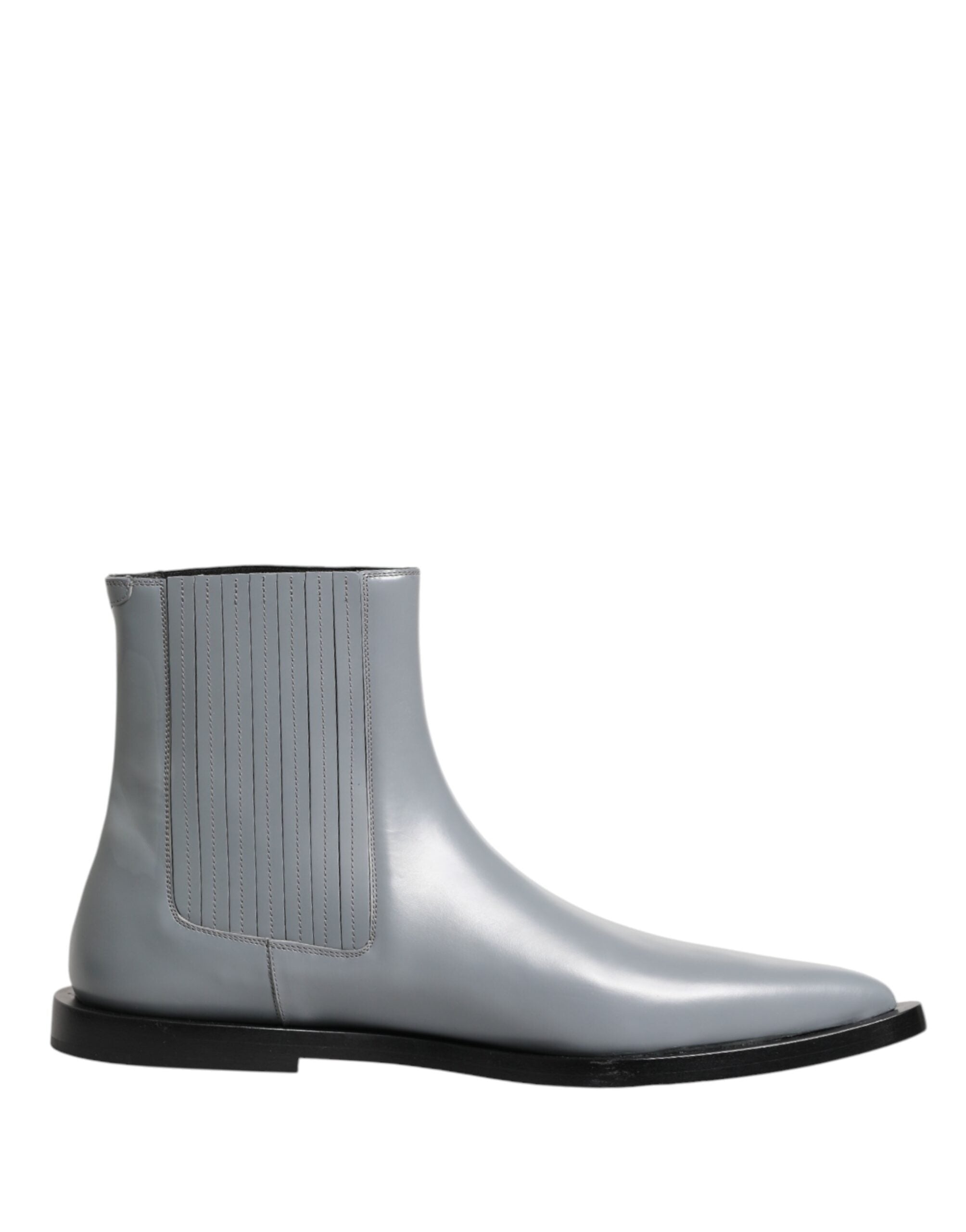 Dolce & Gabbana Light Gray Chelsea Short Ankle Boots Men's Shoes