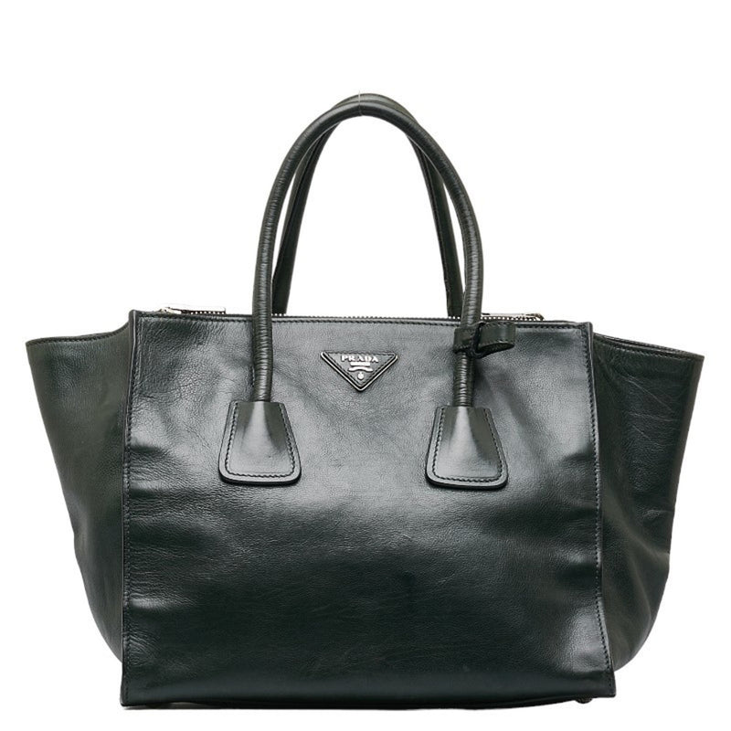 Prada Black Leather Tote Bag (Pre-Owned)