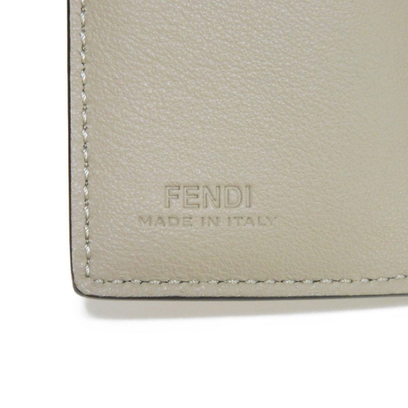 Fendi Peekaboo Beige Leather Wallet  (Pre-Owned)