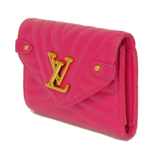 Louis Vuitton New Wave Pink Leather Wallet  (Pre-Owned)