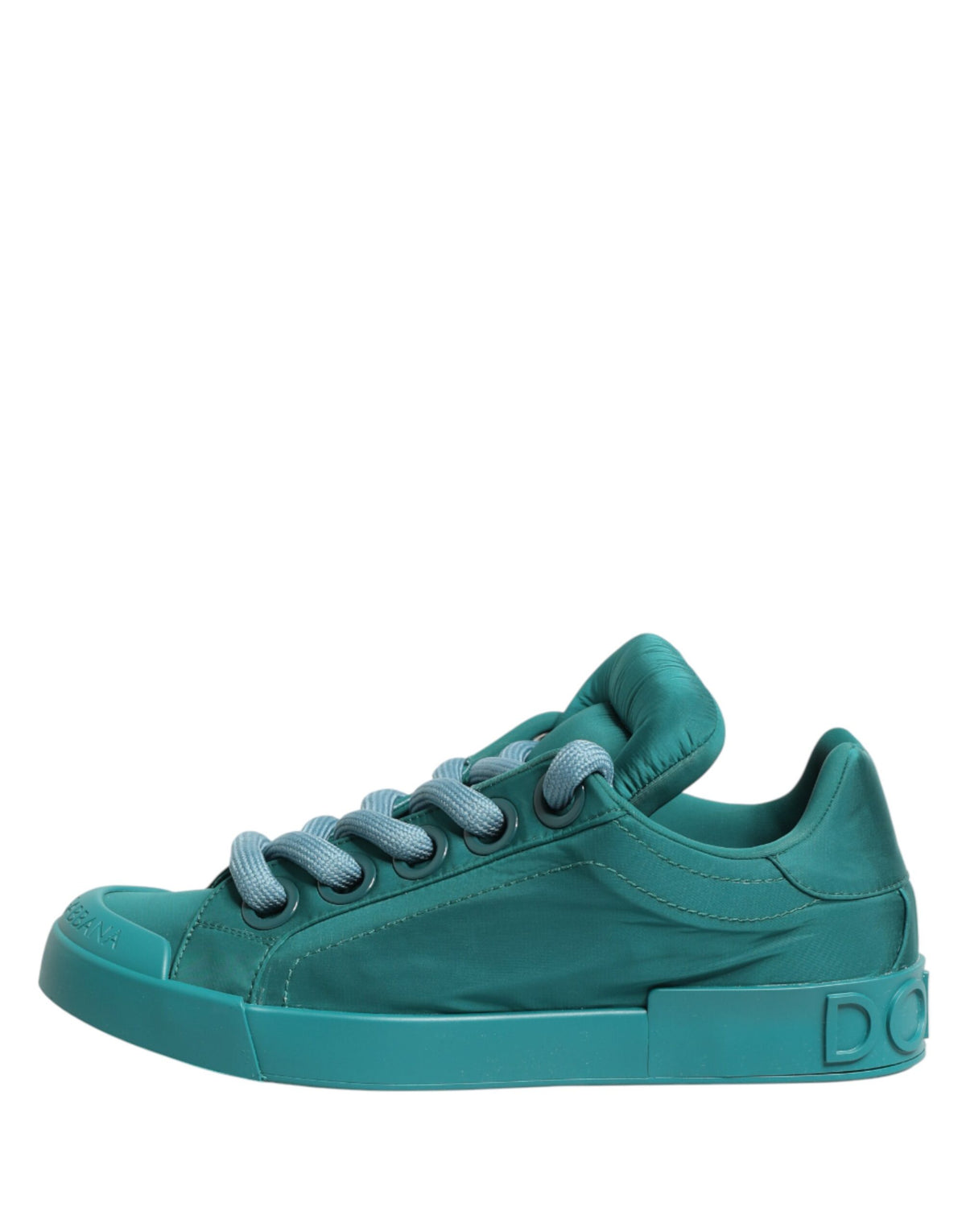 Dolce & Gabbana Teal Portofino Men Low Top Sneakers Men's Shoes