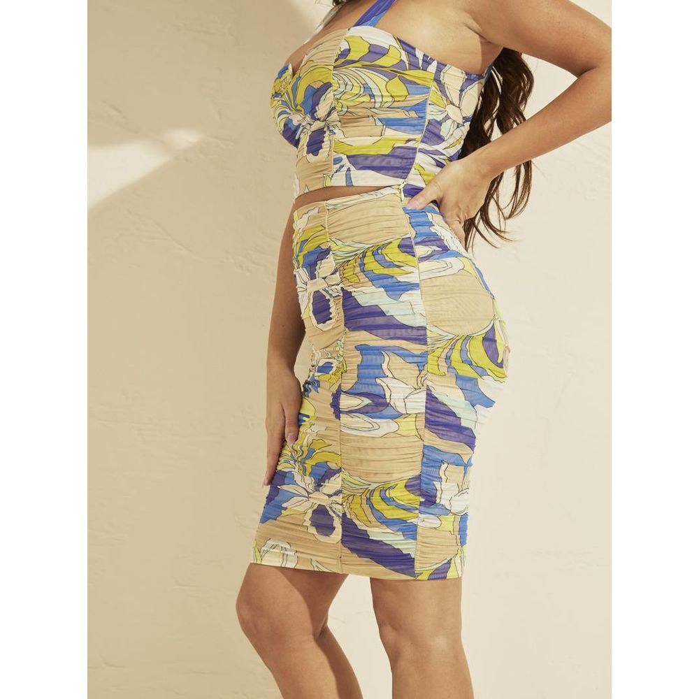 Guess Multicolor Polyamide Midi Women's Skirt