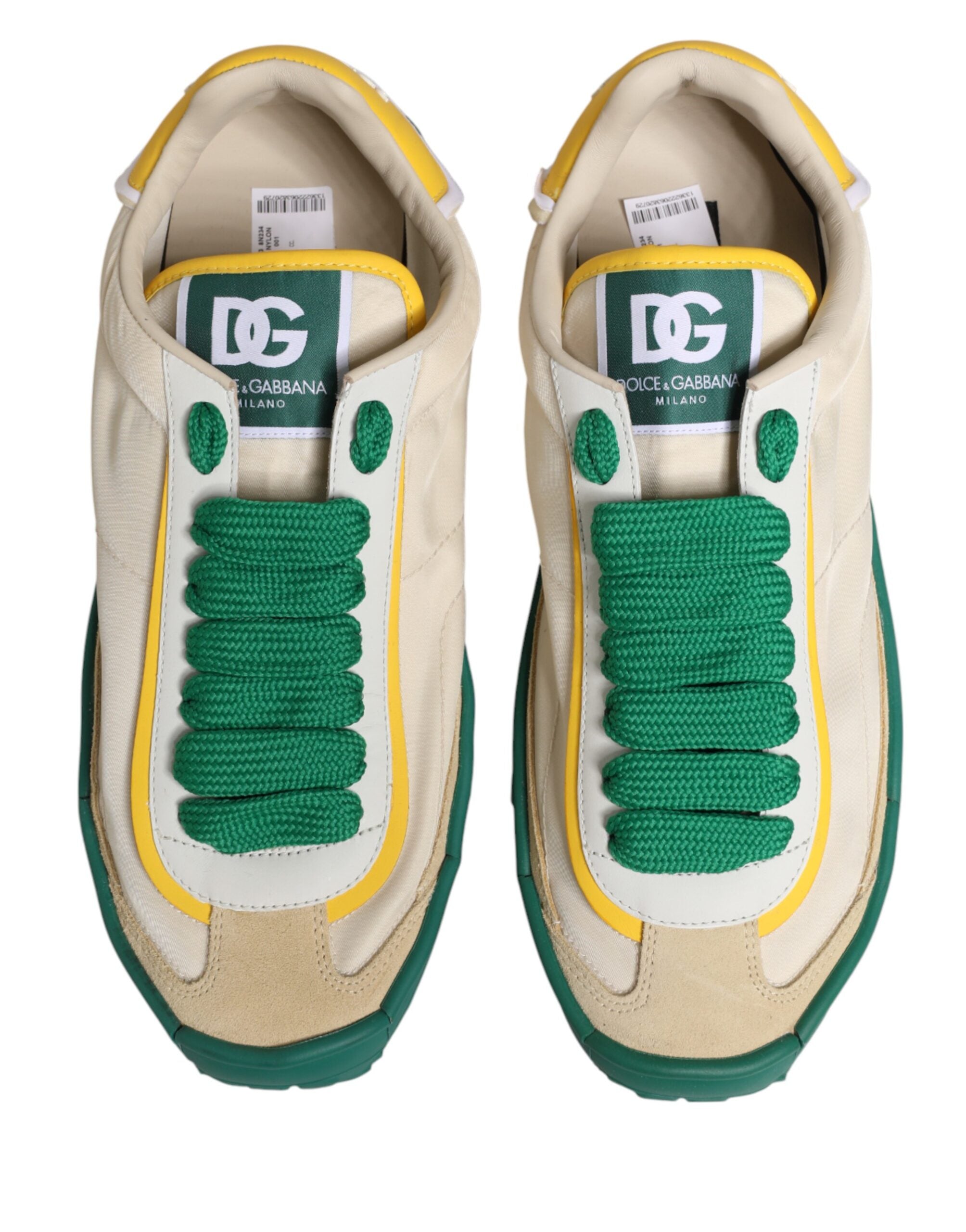 Dolce & Gabbana Multicolor Old Runner Lace Up Sneakers Men's Shoes