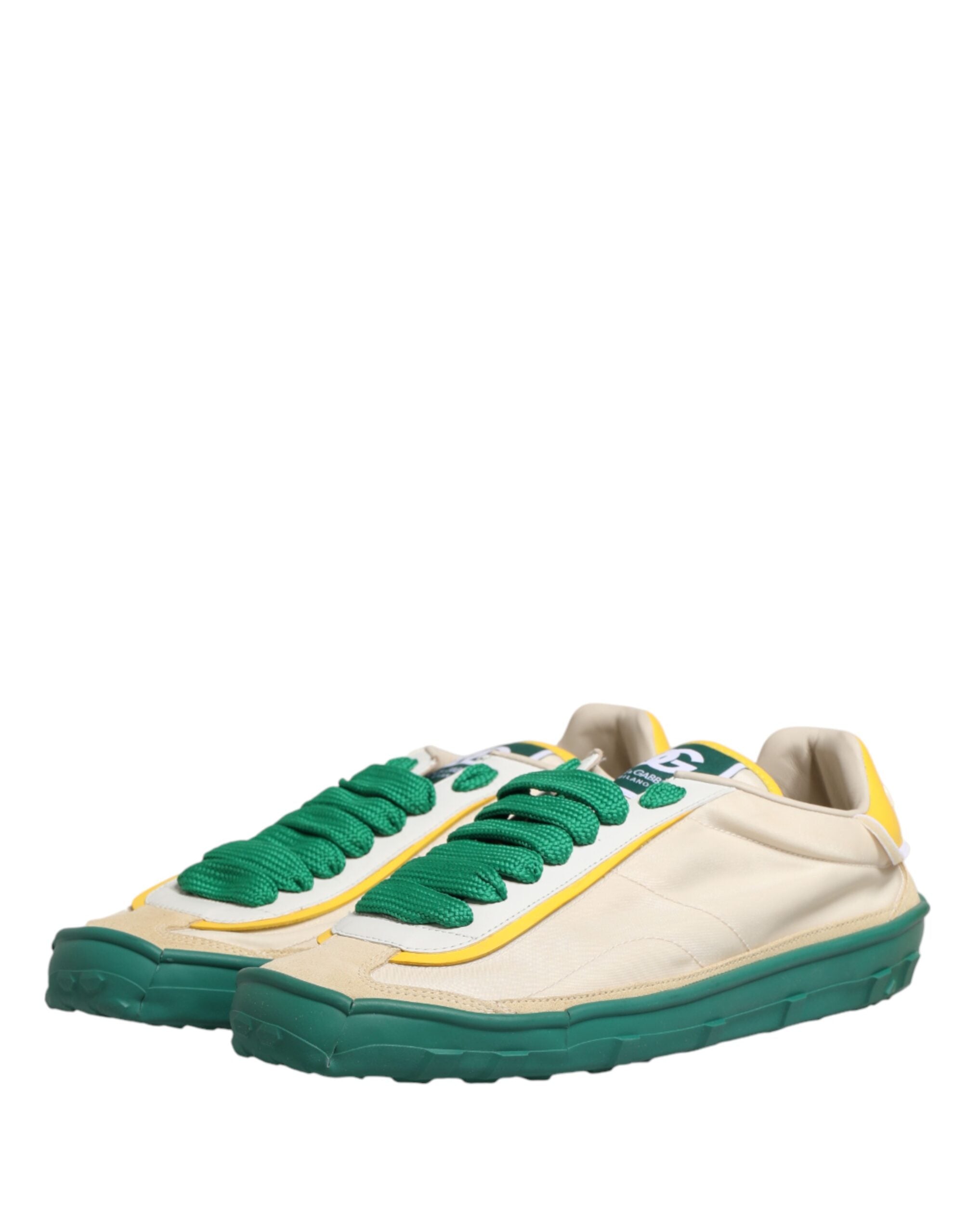 Dolce & Gabbana Multicolor Old Runner Lace Up Sneakers Men's Shoes