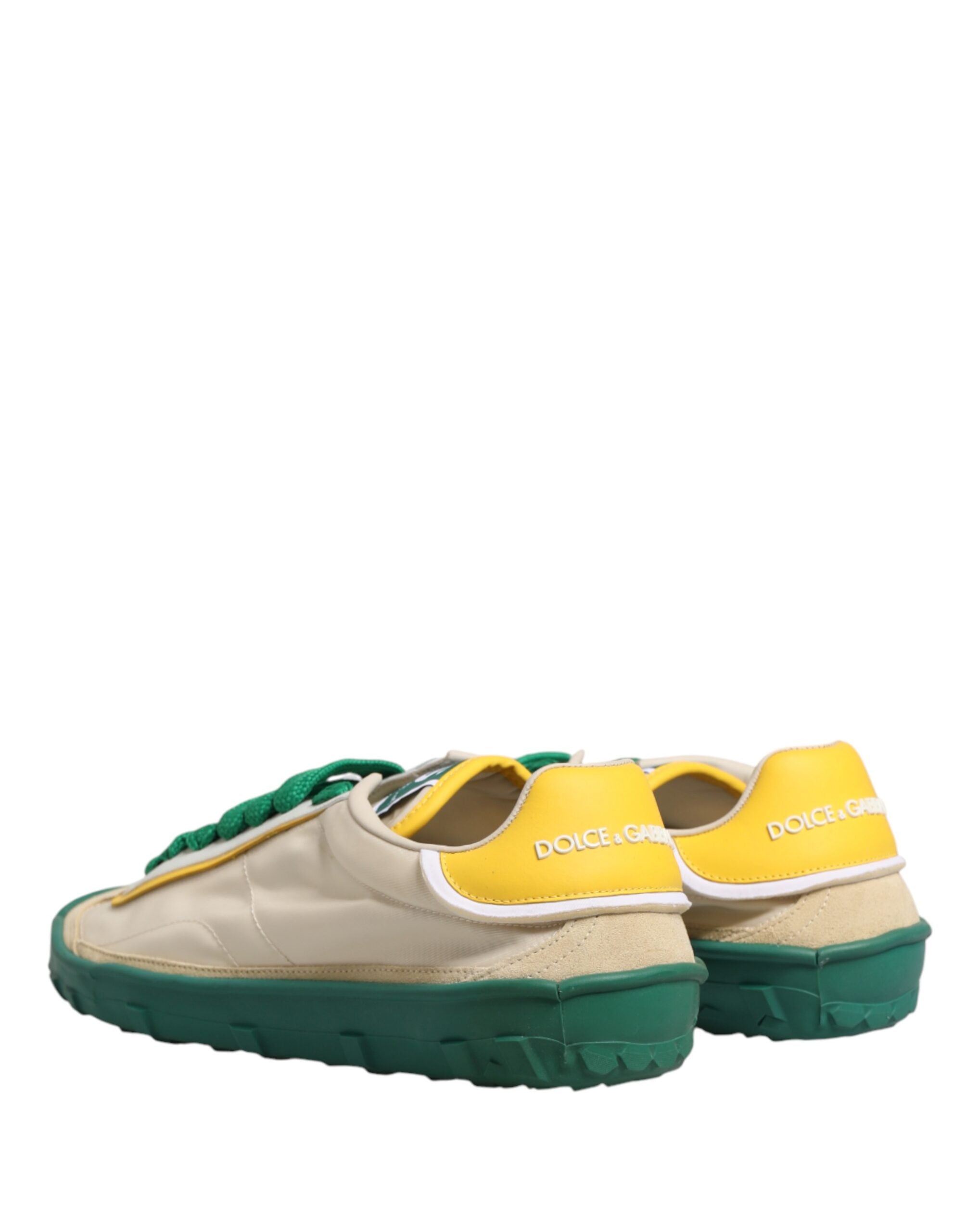 Dolce & Gabbana Multicolor Old Runner Lace Up Sneakers Men's Shoes