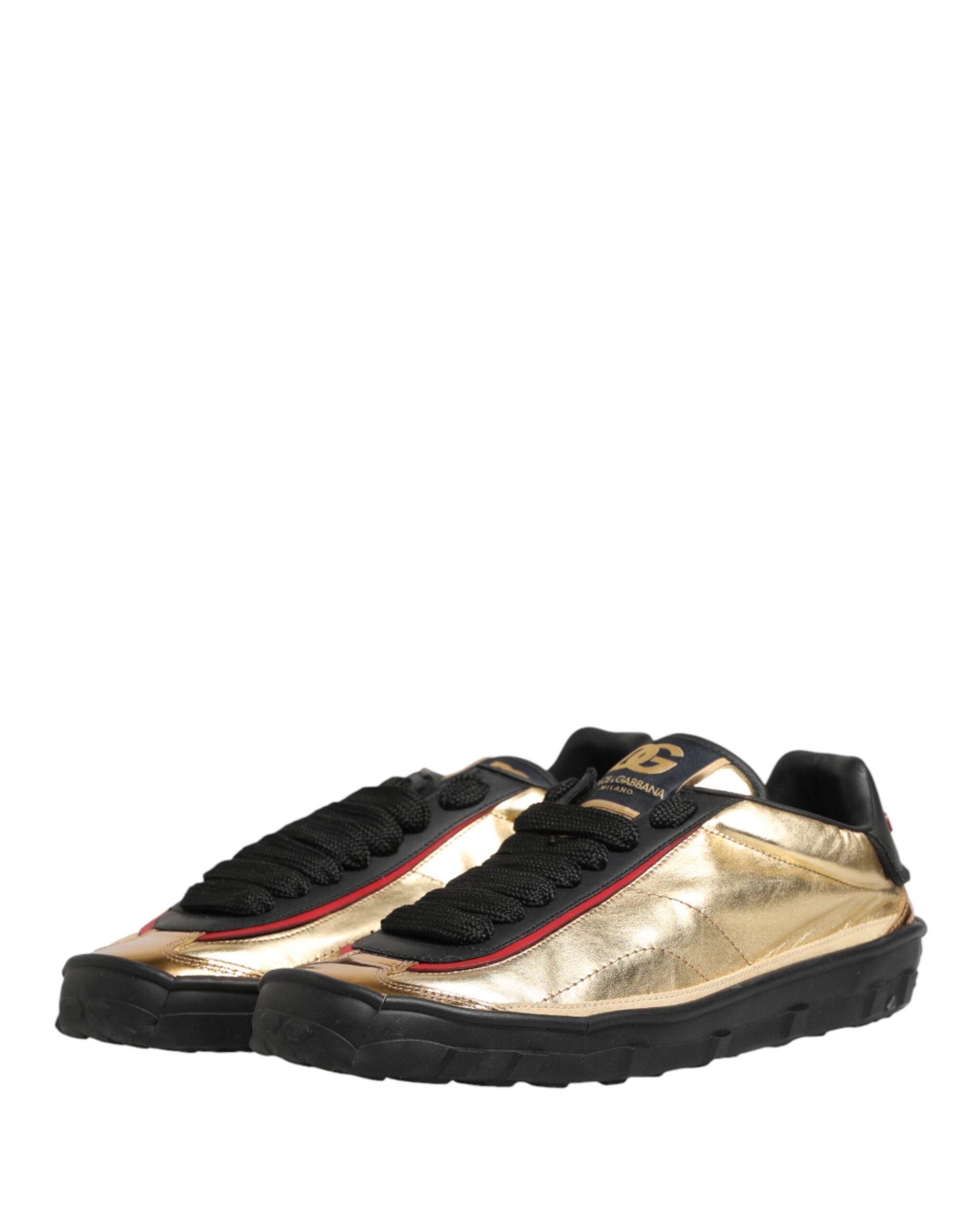 Dolce & Gabbana Multicolor Old Runner Lace Up Sneakers Men's Shoes