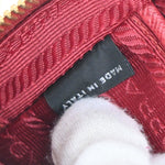 Prada Saffiano Red Leather Shoulder Bag (Pre-Owned)