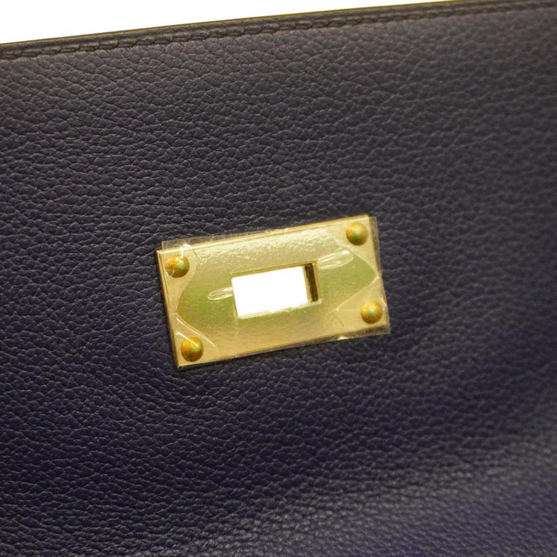 Hermès Kelly Purple Leather Handbag (Pre-Owned)