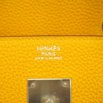 Hermès Birkin 30 Silver Leather Handbag (Pre-Owned)